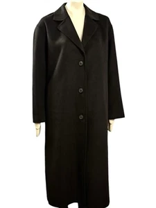 Rebecca Minkoff Double Face Wool Blend Black Relaxed Coat Sz L/ Fits XL NWT $498 - Picture 1 of 8