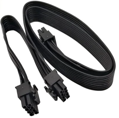 PCIe 8Pin to 2 Ports 8(6+2)Pin Modular Power Supply Cable for Corsair RM X Serie - Image 1 of 4