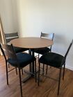 Room and Board wood/steel table and 4 chairs