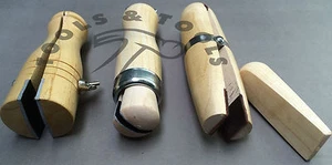 3 Pièces Bois Bague Serrage Rigide Bois Artisanat Bijoux Simple Double Bout Cuir - Picture 1 of 3
