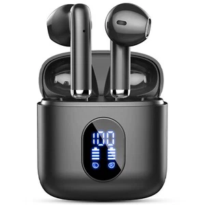 Wireless Earbuds 2024 Bluetooth 5.4 Earbuds Hi-Fi Stereo 3g Mini Ear Buds wit... - Picture 1 of 7