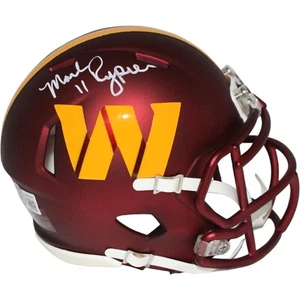 Mark Rypien Autographed Washington Commanders Mini Helmet Beckett 42282 - Picture 1 of 4