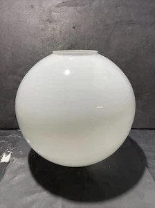 VINTAGE GWTW HAND BLOWN 10” x 4” OPEN EUROPEAN OPAL GLOSS GLASS BALL NOS - Picture 1 of 19