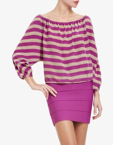 NEW BCBGMAXAZRIA "ESTELLE" OFF THE SHOULDER TOP URP1L029/AS296 SIZE XS - Picture 1 of 3