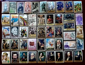 47 Briefmarken Spanien - Lot#22u - Bild 1 von 1