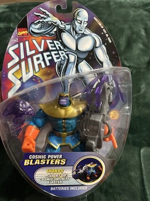 Toy Biz Marvel Silver Surfer Cosmic Thanos Action Figure Infinity Blaster - Image 1 of 4