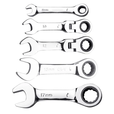 Adjustable Head Ratchet Wrench Double Purpose Tool Labor Saving for Auto Repair - Image 1 of 4