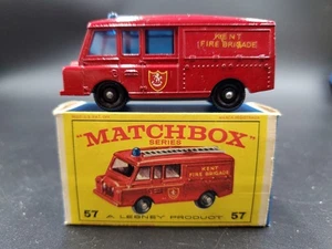 Vintage Matchbox Lesney series No. 57 Land Rover Fire Truck with Original Box  - Picture 1 of 11