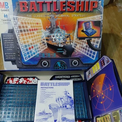 Battleship ~ Naval Strategy Board Game ~ Vintage 1999 ~ MB Games ~ Complete - Image 1 of 2