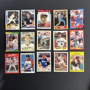 Glenn Wilson 15 Card Lot-all Different NM-MT 1984-1991 (GW1) - Picture 1 of 2