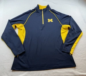 Michigan Wolverines Colosseum Pullover 1/4 Zip Langarm Herren L Navy - Bild 1 von 8