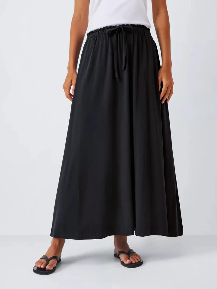 John Lewis Jersey Midi Maxi Skirt Black UK 16-18 - BNWT £35 - Image 1 of 4