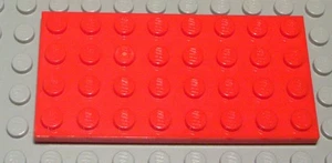Lego Plate 4x8 Red 2 Pieces - Picture 1 of 1