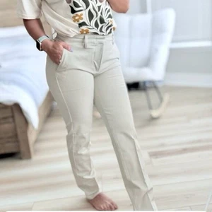 Dockers Neu mit Etikett mittelhohe schmale Collins Damenhose Hose mit Skulptur Größe 25 beige - Bild 1 von 11