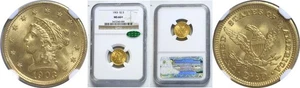 1903 $2 1/2 Liberty Gold NGC MS-66+  CAC - Picture 1 of 3