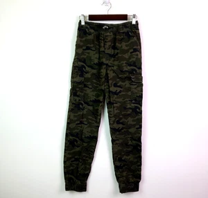 Jumping Beans Boys Size 12 Green Camo Drawstring Casual Jogger Pants - Picture 1 of 6