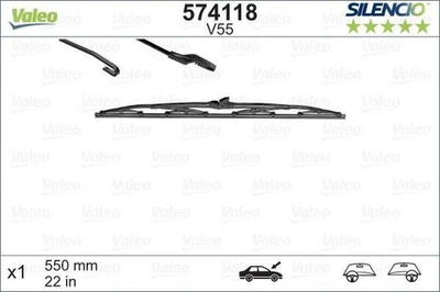 Limpiaparabrisas Chrysler Voyager 64-70 (574118) OEM Valeo Foto 1 de 4
