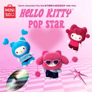 MINISO Sanrio characters Hello Kitty Pop Star Series Plush Blind Box Figure Gift - Picture 1 of 12