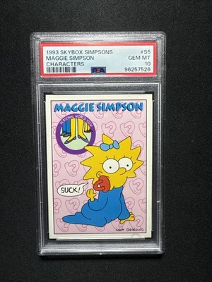 SkyBox Bongo Comics 1993 Los Simpson Maggie Simpson #S5 PSA 10 GEMA MT Foto 1 de 2