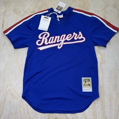 NEW Nolan Ryan #34 Texas Rangers Mens Mitchell Ness Authentic BP Jersey LG TALL - Image 1 of 4