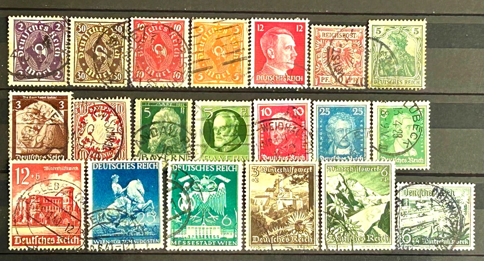 German Old Stamps - Lot of 20 stamps used great /585 - Image 1 of 1