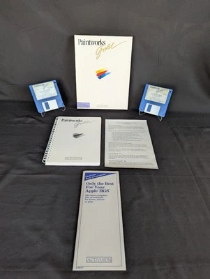 Paintworks Gold (Activision, 1988) - Vintage Apple IIGS - Complete (CIB) - VG - Image 1 of 4