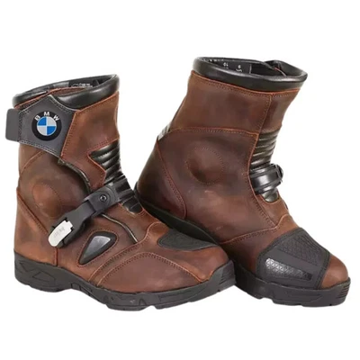 BMW Motorcycle Racing Boots Leather Sport Motorbike Protective Biker Gear CE - Image 1 of 4