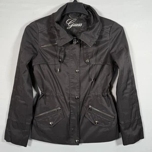 GUESS Jacke Damen Größe M schwarz Reißverschluss und Druckknopf verstellbarer Taillenkragen - Bild 1 von 7