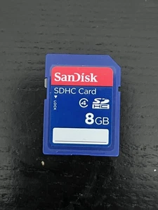 SanDisk 8GB SDHC Flash Speicherkarte Class 4 - gebraucht - Bild 1 von 1