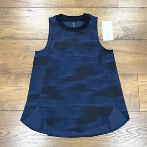 Camiseta sin mangas Athleta para mujer XXS Zephyr borrosa con estampado de camuflaje elástica peso pluma nueva con etiquetas - Imagen 1 de 13