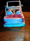 Vintage 1998 Barbie Remote Control  RC Pink Jeep Green White CAR ONLY 