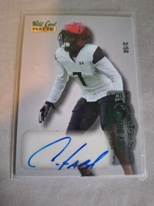 2022 WILD CARD MATTE ROOKIE AUTO SP COBY BRYANT RC SEATTLE SEAHAWKS #'D 3/50 - Picture 1 of 2