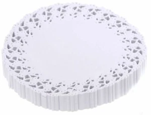 Tortenspitzen rund 18 cm 250 Stück weiss Tortenspitze Kuchendeckchen - Picture 1 of 1