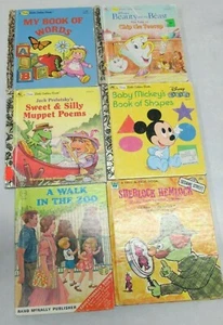 A Little Golden Book Lot of 6 Childrens Books rand Mcnally, tell a tale  T-13 - Picture 1 of 4