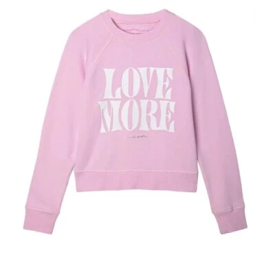 Spiritual Gangster Girls Pink Pullover Bridget Raglan Love More Sweatshirt 12 - Image 1 of 4