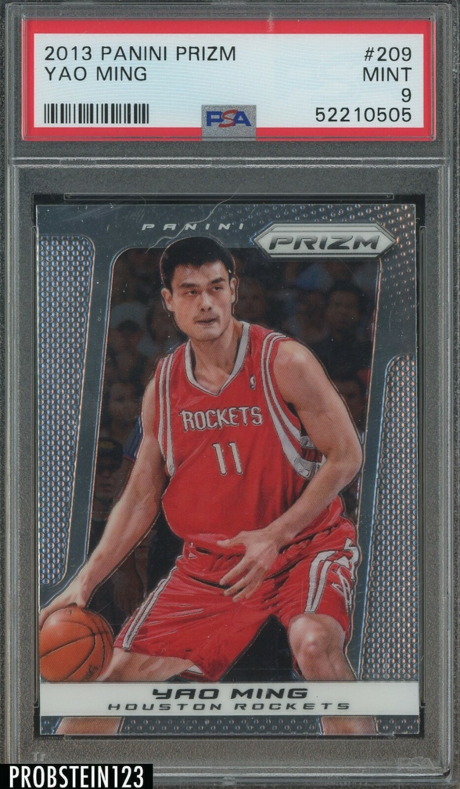 2013-14 Panini Prizm #209 Yao Ming Houston Rockets HOF PSA 9 MINT