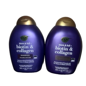 OGX Thick & Full Biotin & Collagen Shampoo Conditioner Set 385ml - Picture 1 of 2