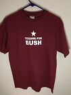 Texans For Bush (Front) Vote W 2004 (Back) Maroon/Red Vintage Size M