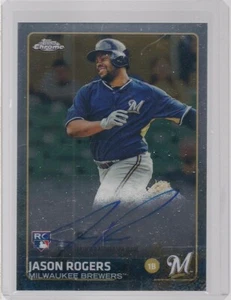 JASON RODGERS ROOKIE AUTO 2015 TOPPS CHROME BASEBALL - Picture 1 of 2