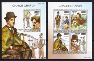 Charlie Chaplin - British American Comic - Timbres - stamps - Guinea MNH** AK - Picture 1 of 1