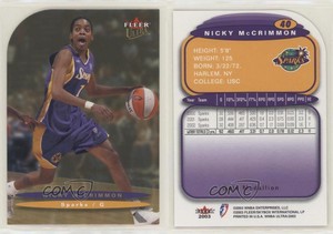 2003 Fleer Ultra WNBA Gold Medallion Edition Nicky McCrimmon #40