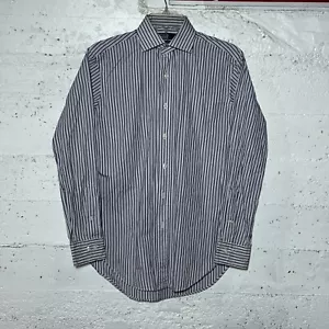 Polo Ralph Lauren Regent Dress Shirt Mens 14.5 32/33 Classic Fit Purple Stripes - Picture 1 of 7