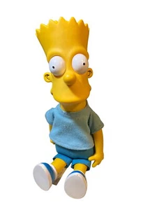 The Simpsons Bart Simpson 11” Vinyl Head Plush Doll Vintage 90's - Picture 1 of 15