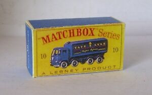 Repro Box Matchbox 1:75 Nr.10 Sugar Container Truck