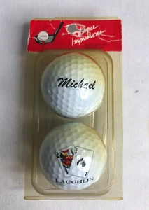 Pack de dos pelotas de golf Spalding #2. Personalizado para Michael Laughlin Nevada - Imagen 1 de 2