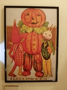 VINTAGE Halloween Pumpkin Festival A3 Print Home Decor Fine Art Canvas Poster - Picture 1 of 8