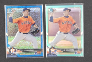 2018 Bowman Chrome J.B. Bukauskas /125 Houston Astros #BCP125 + Bonus card /150
