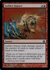 FOIL SUDDEN IMPACT x ~mtg NM Premium Deck Series: Fire & Lightning Unc
