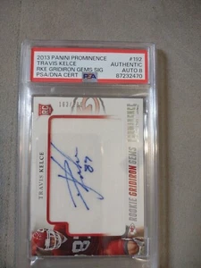 2013 PANINI TRAVIS KELCE ROOKIE PSA AUTHENTIC AUTO EBAY 1/1 ๐ CHEAPEST ON EBAY! - Picture 1 of 7