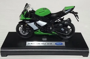 Welly 1:18 Motorrad ,Kawasaki Ninja ZX-10R, 8 verschiedene Biker Modelle ,NEU, - Bild 1 von 2